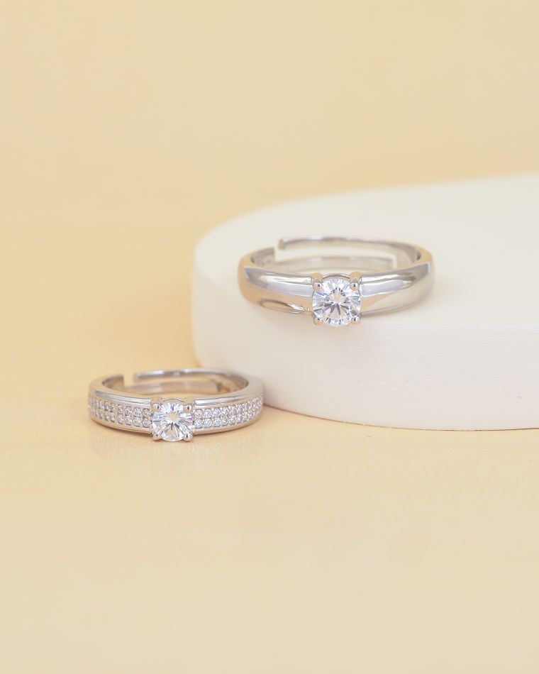 Anillos de plata de ley con piedras
